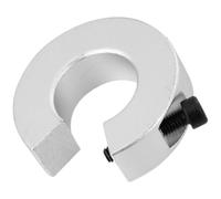 Collarín de Tope para Riel Lineal, Broca, Eje Cnc, Aluminio Plata | Pieza de Repuesto para Automatización Industrial, Estable ante Vibración, Uso en Guías Lineales y Medición