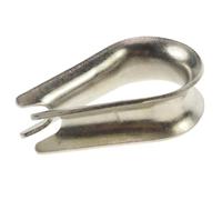 Collarín para Cable de Acero Guardacabos for Cable de Acero Inoxidable 304 M2-M8 Paquete 100 Piezas(M2)