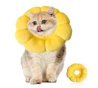 Collarín para gatos, collar ajustable para gatos pequeños, suaves collarines para gatos, girasol y gatos, para perros, cachorros, gatitos, después de la cirugía, collar protector