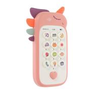 Collazoey Teléfono móvil para bebé, Juguete para bebés a Partir de 1 año, Divertido Aprendizaje con Canciones, Sonidos Palabras, Frases y Luces Intermitentes, Regalo para niñas y niños (Rosa)