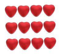 COLLBATH 1 Juego Caja De Hojalata Cofres Para Regalar Mujer Tarjetas Cajas Decorativas Cards Candy Box Nupcial San Valentin Corazón Caso De Fiesta Titular De Festivo Rojo 12 Piezas
