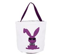 COLLBATH 1 Pc Cubo de conejito de Pascua pegajoso unicornio felpa equipo conejos pascua conejos de pascua bolsa de dulces contenedor de dulces Se utilizará de nuevo el próximo año. Púrpura