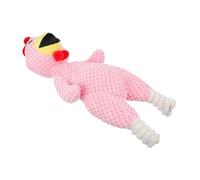 COLLBATH 1 Pc Juguete Peluches de Animales para Perros Animales de Peluche esponjosos plushie Dog Toys a Peluche Pollito Que Suena a Perro Pollito de mascar para Mascota Felpa Rosa