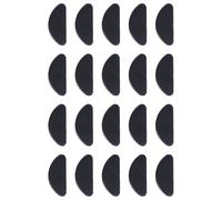 COLLBATH 10 Pares de Almohadillas Nasales Color Negro Antideslizantes de Silicona para Gafas Adhesivo Ideales para Estudiantes y Viajeros