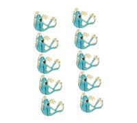 COLLBATH 10 piezas Anillos de Kawaii Ajustables para Mujer de Aleación de Zinc Duradera Diseño Divertido y Creativo Joyería Animal Colorida y