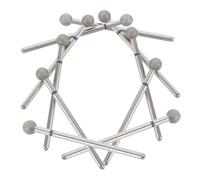 COLLBATH 10 Piezas Brocas para Taladro de Uñas de Carburo Fresas de Manicura Rusa para Eliminación de Cutículas Puntas de Pulido y Lijado Profesional para Uso Salones y Hogar