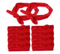 COLLBATH 10 piezas Unidades Diademas Infantiles con Orejas de Conejo Elásticas Diademas Suaves para Bebés y Niñas Accesorios para Fiestas y Diario