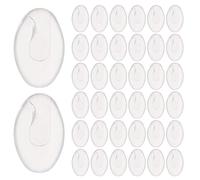 COLLBATH 100 Pares Almohadillas Nasales Para Gafas De Sol Almohadillas Para La Nariz Reemplazo De Nasales Para Gafas De Repuesto Transparent