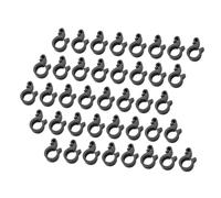 COLLBATH 100 piezas Abrazaderas Plásticas para Mangueras de Riego por Goteo Clips de Fijación para Tuberías de Jardín y Huerto de Resistentes la Intemperie Instalación sin Herramientas