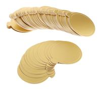COLLBATH 100 piezas Bases para Tartas Doradas de Cartón Redondas de Resistentes y Reciclables para Decoración y Presentación de Postres Fiestas y Celebraciones