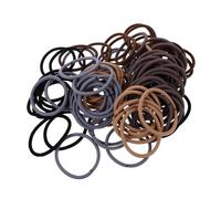 COLLBATH 100 Piezas De Gomas Elásticas Marrones Para El Cabello Coleteros Gomas Elásticas Para El Cabello Lindas Para El Bandas Gruesas Para El Accesorios Para