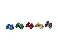 COLLBATH 10piezas para Pelo Perro Brillantes Incrustaciones Gemas Imitación Tocado Mascotas Aros Pelo Accesorios Fiesta Color Aleatorio