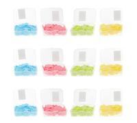 COLLBATH 12 Cajas de Jabón de Viaje Portátil Soluble y Desechable Pastillas de Jabón de Manos Perfumadas Tamaño Mini para Senderismo Camping y Uso al Aire Libre para Adultos Hojas