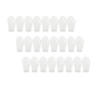 COLLBATH 12 Pares Guantes Hidratantes de Algodón Blanco para Manos Secas, Transpirables y Suaves, Ideales para Uso Nocturno y Ocasiones Formales, Paquete