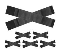 COLLBATH 12 Piezas Brazaletes de Luto Elásticos Negros de Poliéster para Eventos Conmemorativos y Equipos Deportivos, Banda Ajustable para Ceremonias y Respeto