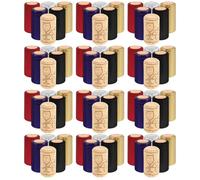COLLBATH 130 Piezas Tapones de Corcho y Fundas Termorretráctiles de PVC para Botellas de Vino y Whisky Protección Fuerte y Aplicación Versátil en Botellas de Madera