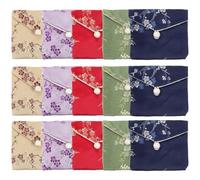 COLLBATH 15 Piezas Bolsitas Chinas para Joyas Bordadas Bolsas de Almacenamiento para Pulseras Monedas Bolsos de Regalo Elegantes y Duraderos