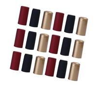 COLLBATH 150 Piezas Tapas de Sellado Termoencogibles para Botellas de Vino Film Flexible PVC Rojo Negro y Dorado Material Plástico Resistente Uso con Soplador de Calor Gran Capacidad para