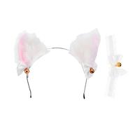 COLLBATH 1juego Diadema De Orejas De Gato y Collar Decorativo Para Fiesta Accesorios Creativos Para Disfraces De Mujer Para Eventos Festivos y Retratos Con