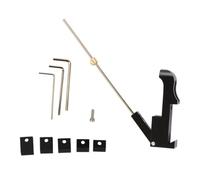 COLLBATH 1juego Kit Profesional de Señal Metálica para Arco Recurvo Ajustable para Competición de Tiro con Arco de Negro