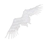 COLLBATH 1pieza Alas Aquí Tienes Un Título Atractivo y Tus Requisitos Alas De Ángel Blancas Para Disfraces Accesorios De Fantasía Para Adultos y Niño Niña Fiestas De Halloween y Bodas