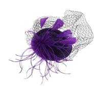 COLLBATH 1pieza Sombrero Vintage Con De y Cocktail Accesorio Elegante Para Sociales Diadema Retro Amarilla