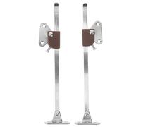 COLLBATH 2 Bisagras Hidráulicas Metálicas para Puertas de Armarios Color Marrón Soporte de Gas Resorte Varillas de Soporte para Muebles Cierre de Tapa Plegable 2 Piezas