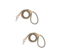 COLLBATH 2 Correas Resistentes para Perros De 1 Cm X 1 25 M De Nailon para Entrenamiento Y Escalada Color Beige.