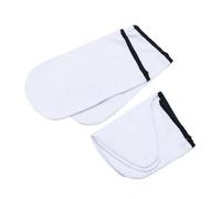 COLLBATH 2 Guantes de Algodón para Parafina Aislantes Térmicos para Manos y Pies Cubre Manos y Pies para Spa de con Borde Negro