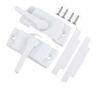 COLLBATH 2 juegos Cerraduras de Luna Creciente para Ventanas Correderas Seguridad Antirrobo Material Duradero Diseño Estable y Práctico Adecuadas para Puertas y Ventanas Deslizantes