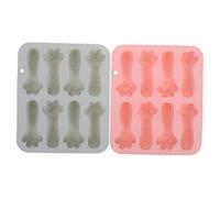 COLLBATH 2 Moldes De Silicona Para Chocolate Cubitos De Hielo Fondant Para Hornear Pasteles Dulces Decoración De Pasteles Cocina Comida Gel De Sílice