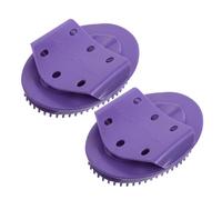 COLLBATH 2 Piezas Cepillo de Aceite de Masaje para Cintura y Abdomen Masajeador Corporal de Plástico Herramienta de Masaje para Espalda Cuello y Piernas de Manos