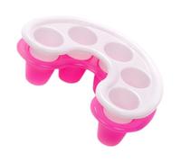 COLLBATH 2 piezas Cuencos para Uñas de Nail Art Tazones de Remojo para Manicura Recipiente Plástico para Eliminar Esmalte y Suavizar Cutículas Blanco y Rosa Uso Profesional y Doméstico