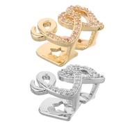 COLLBATH 2 Piezas De Parrillas De Joyería para Dientes Accesorios De Hip-Pop Parrillas De Metal para Dientes Accesorios De Rapero Bucales De Hip Hop Tapas para