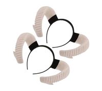 COLLBATH 2 Piezas Diadema de Cuernos de Carnero Realistas Accesorio de Cosplay para Disfraces de Oveja y Banda de Pelo Punk para Fiesta y Sesiones de Fotos