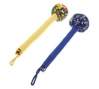 COLLBATH 2 piezas Martillo de Masaje Manual Esencia de Artemisa Herramienta Portátil para Masaje Corporal y Alivio Muscular de Azul y Amarillo para Espalda y Bienestar