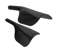 COLLBATH 2 piezas para Peluquería de Plástico Negro contra Salpicaduras de Tinte y Laca Cómoda y Fácil de Limpiar para Salones y Barberías