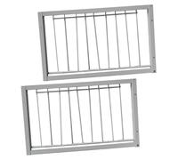 COLLBATH 2 Piezas Puerta para Jaula de Marco Reforzado de Barras de Alambre Diseño Seguro y Duradero para Entrada y Salto de Aves Instalación Fácil y Resistente para Palomares y Trampas