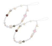 COLLBATH 2 Piezas Pulseras de Cuentas para Cámara y Teléfono Correas Ligeras y Resistentes para Cámara Digital y Móvil Brazaletes Adornados para Diario y Ocasiones Especiales