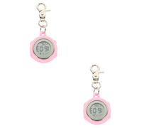 COLLBATH 2 Piezas Reloj de Enfermera Reloj de Bolsillo para Enfermera de ía es de Pared es Pared pequeño a Clip en Componentes electrónicos Rosa