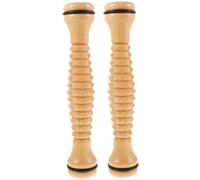 COLLBATH 2 Piezas Rueda De Masaje Palo Masajeador Herramienta De Masaje Palos De Masaje Accesorios De Masaje Para El Hogar Rodillo Muscular Massagers Handheld De Madera