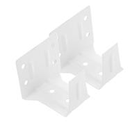 COLLBATH 2 Piezas Soporte Central para de Ventana Blancas Soportes de Instalación para Cortinas y Brackets de Montaje Versátiles para Hogar y Oficina