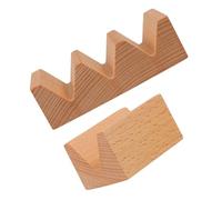 COLLBATH 2 Piezas Wooden Sushi Roll Holder V Shaped Japanese Sashimi And Sea Urchin Display Stand For Home Restaurant Versatile Serving Tray