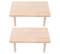 COLLBATH 2 plataformas de hámster de madera para mascotas, soporte para tanque de 40 galones, jaula de hámster, soporte de loro, jaula de animales pequeños, decoración de ardillas, juguetes de