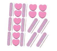 COLLBATH 20 Juegos Kit De Manicura Herramientas De Uñas Palitos Para Uñas Limas Pulidoras y Bloques Pulidores Para Manicura Casa