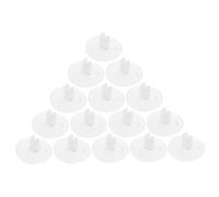 COLLBATH 20 Piezas Clip De Taza De Succión Acuática Abrazadera De Manguera con Ventosa Ventosas para Acuarios Pinza De Pescado De Plástico Transparent El Plastico