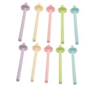 COLLBATH 20 Piezas Perchas Plásticas para Pájaros Soporte Clip para Jaulas de Periquitos y Pequeños Color Macaron Plástico Resistente y Fácil Limpieza Adecuado para Canarios Pinzones y