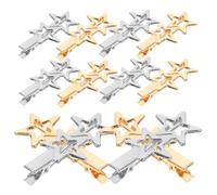 COLLBATH 20 piezas Pinzas para Pelo Estrella Metal Pequeñas Clips Bonitos para Mujeres Accesorios Resistentes para Estilizar Cabello Eventos y Uso Diario