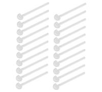 COLLBATH 20 Piezas Plastic Bird Perch Sticks For Cage Easy Installation Suitable For Parakeets Cockatiels Budgies and Small Parrots Activity Resting Platform