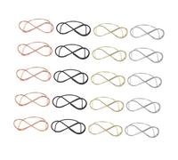 COLLBATH 20 Piezas Soporte para Tarjetas de Mesa Metálico Forma de Gafas de Negro Plata y Rosa para Bodas Reuniones y Organización de Eventos